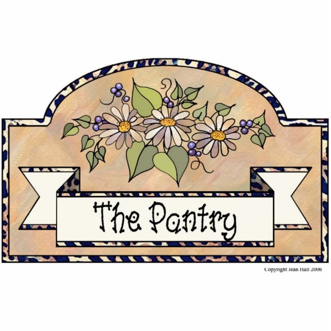 "The Pantry" - Decorative Sign Statuette (Front)