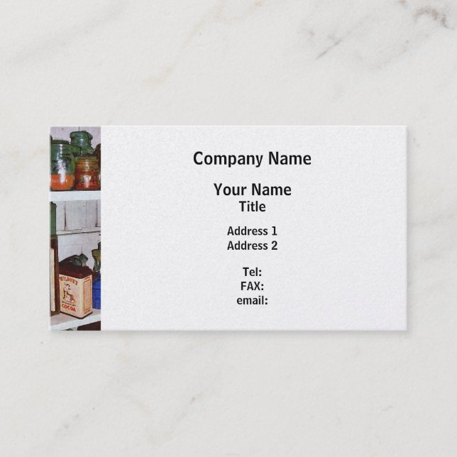 The Pantry - Platinum Finish Business Card (Front)