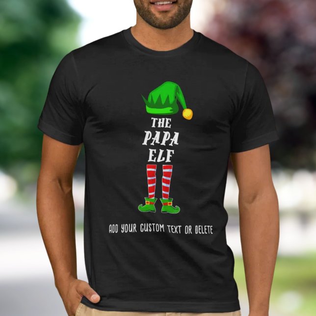 The Papa ELF T-Shirt, Christmas Family Matching T-Shirt (Creator Uploaded)