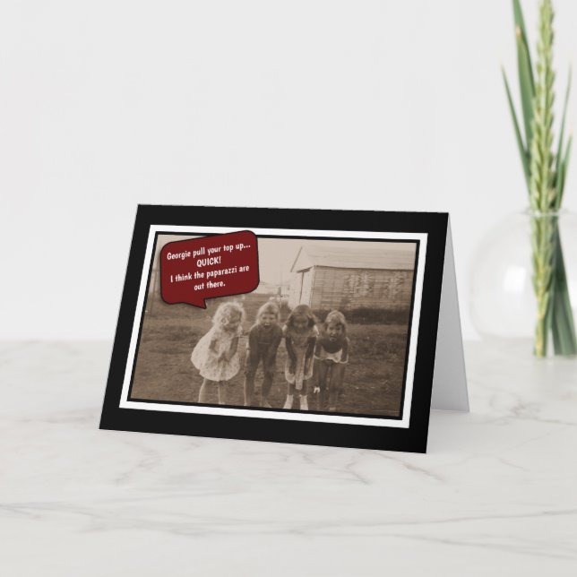 The Paparazzi Greeting Card (Front)