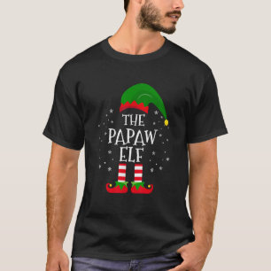The Papaw Elf Matching Family Christmas Party Paja T-Shirt