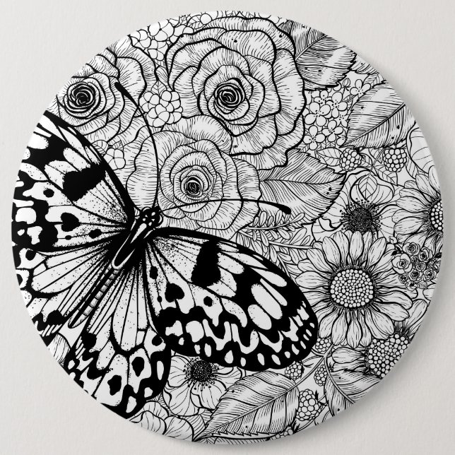 The paper kite garden button (Front)