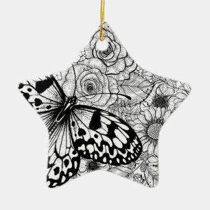 The paper kite garden ceramic ornament