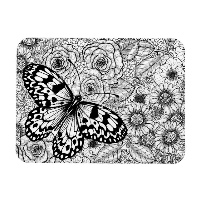 The paper kite garden magnet (Horizontal)