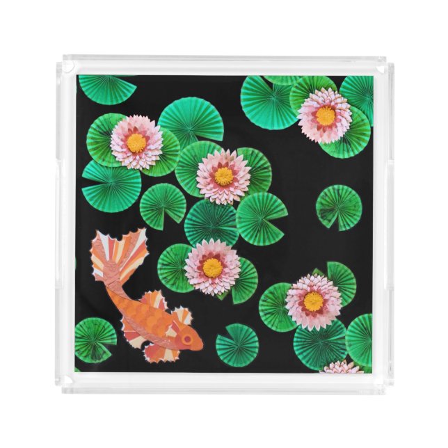 The Paper Koi Pond Acrylic Tray (Front)