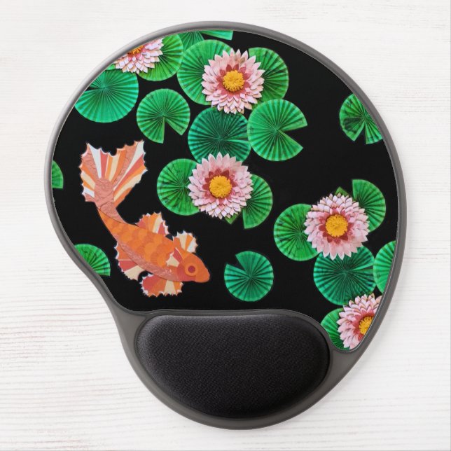 The Paper Koi Pond Gel Mouse Pad (Front)