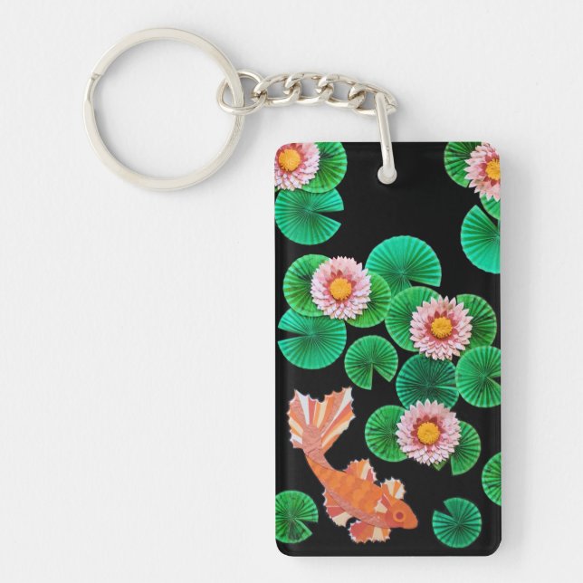 The Paper Koi Pond Keychain (Front)