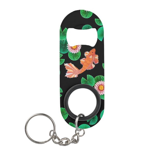 The Paper Koi Pond Keychain Bottle Opener (Front)