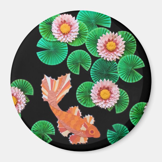 The Paper Koi Pond Magnet (Front)