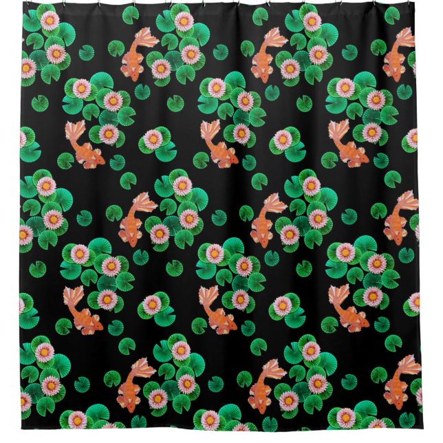 The Paper Koi Pond Shower Curtain (Front)