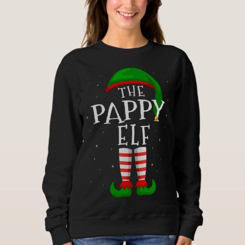 The Pappy Elf Funny Matching Family Group Christma Sweatshirt