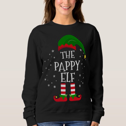 The Pappy Elf Matching Family Christmas Party Paja Sweatshirt
