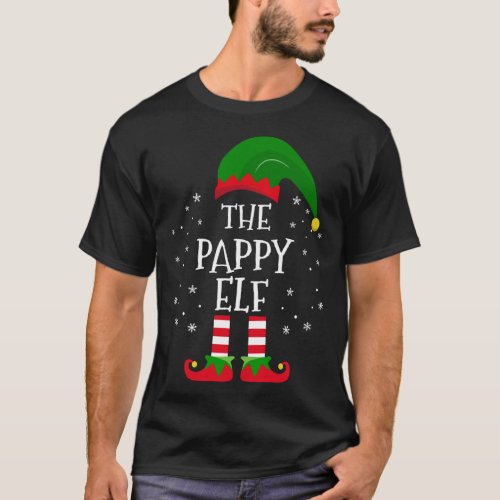 The Pappy Elf Matching Family Christmas Party Paja T_Shirt