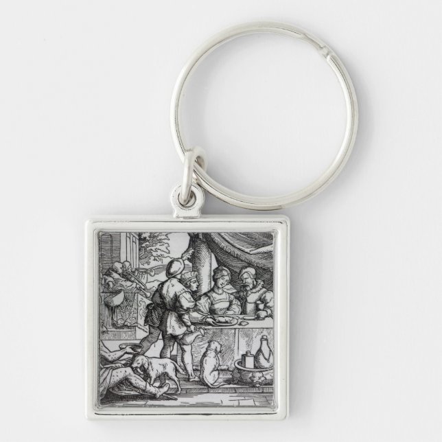 The Parable of Lazarus and Dives Keychain (Front)