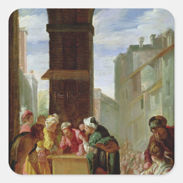 The Parable of the Precious Pearl Square Sticker (Front)