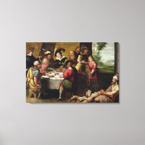 The Parable of the Rich Man and Lazarus Canvas Print