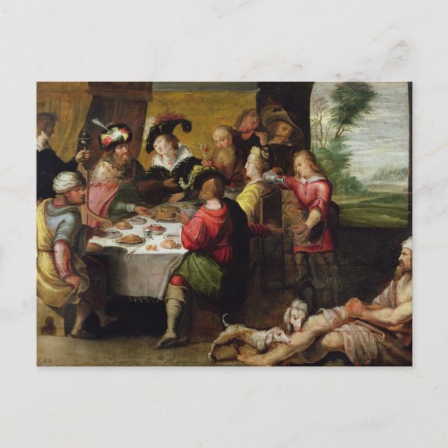 The Parable of the Rich Man and Lazarus Postcard (Front)