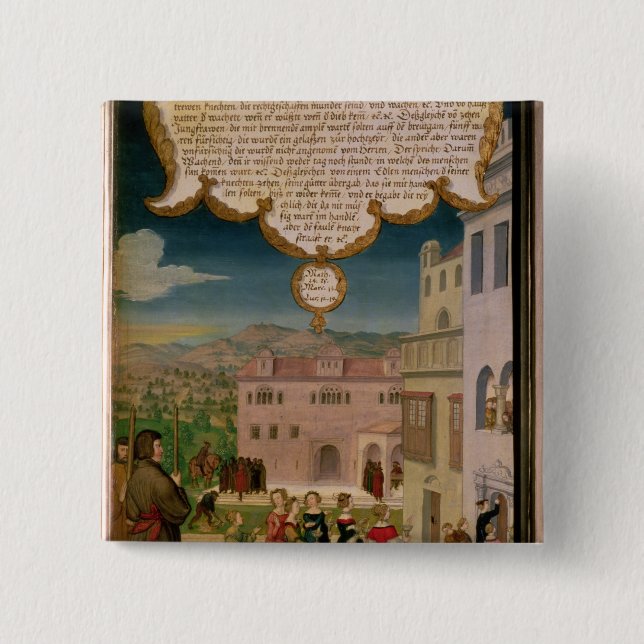 The Parable of the Wise and Foolish Virgins Button (Front)