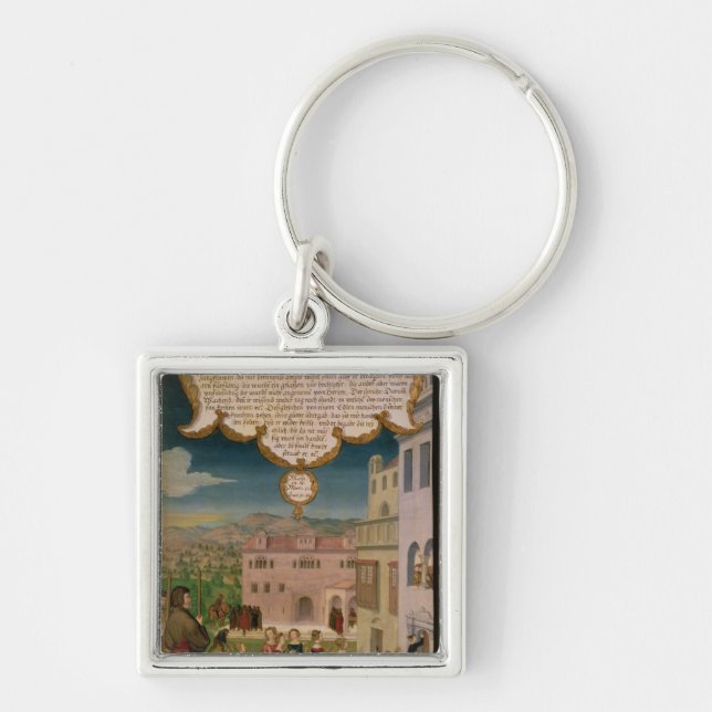 The Parable of the Wise and Foolish Virgins Keychain (Front)