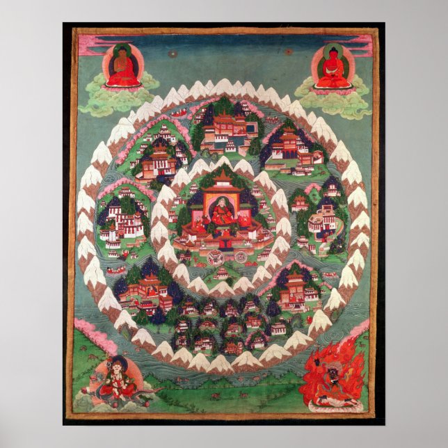 The Paradise of Shambhala, Tibetan Banner Poster (Front)