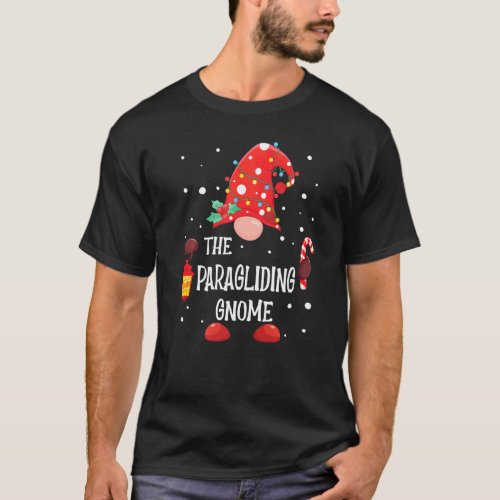 The Paragliding Gnome Matching Family Christmas Gn T_Shirt