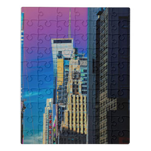 The Paramount Building New York City Poster Jigsaw Puzzle