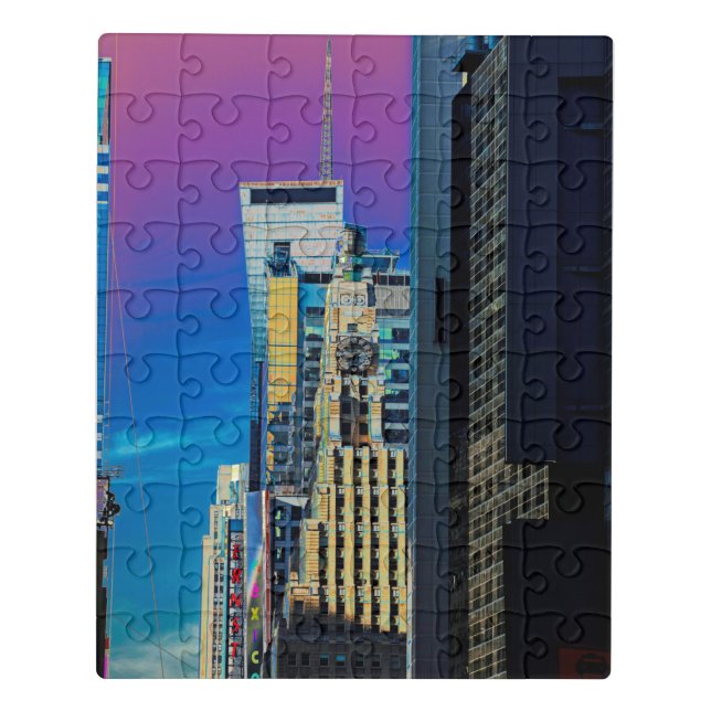 The Paramount Building New York City Poster Jigsaw Puzzle (Puzzle Vertical)