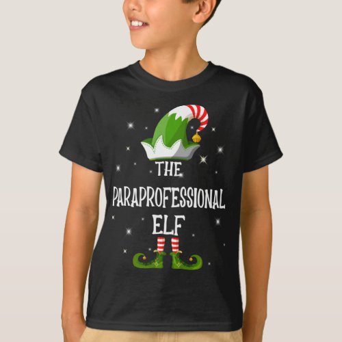 The Paraprofessional Elf Family Matching Christmas T_Shirt