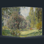 The Parc Monceau - Claude Monet 3 Ring Binder<br><div class="desc">The Parc Monceau - Claude Monet</div>