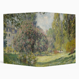 The Parc Monceau - Claude Monet 3 Ring Binder