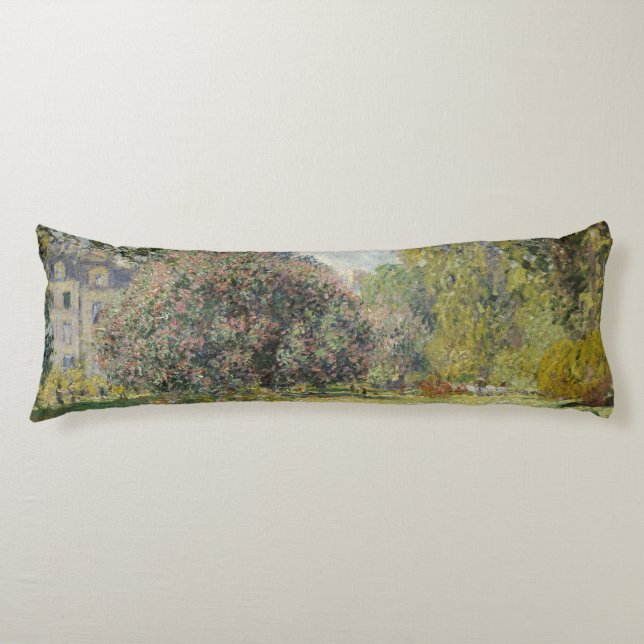 The Parc Monceau - Claude Monet Body Pillow (Front)