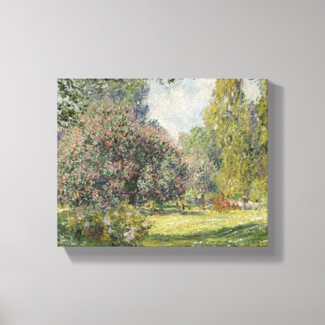 The Parc Monceau - Claude Monet Canvas Print (Front)