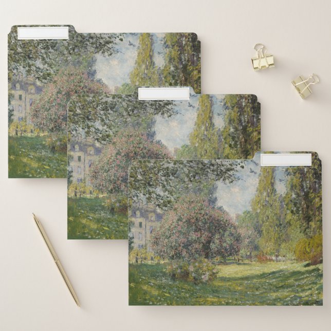 The Parc Monceau - Claude Monet File Folder (Set)