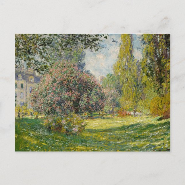 The Parc Monceau - Claude Monet Postcard (Front)