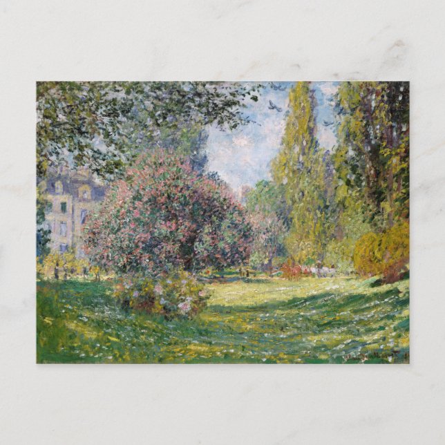The Parc Monceau - Claude Monet Postcard (Front)