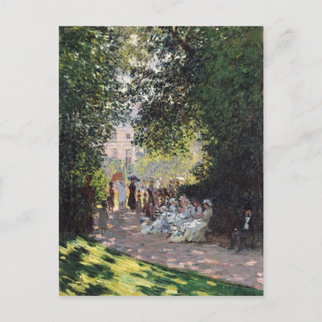 The Parc Monceau - Claude Monet Postcard (Front)