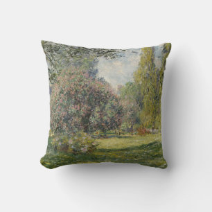 The Parc Monceau - Claude Monet Throw Pillow