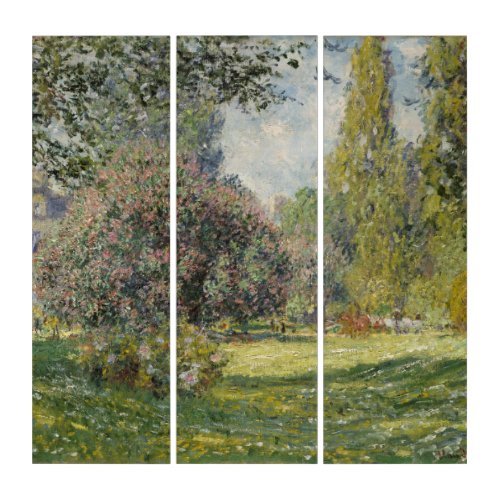 The Parc Monceau _ Claude Monet Triptych