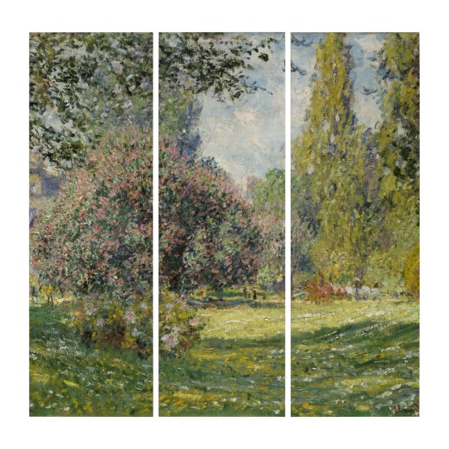 The Parc Monceau - Claude Monet Triptych (Front)