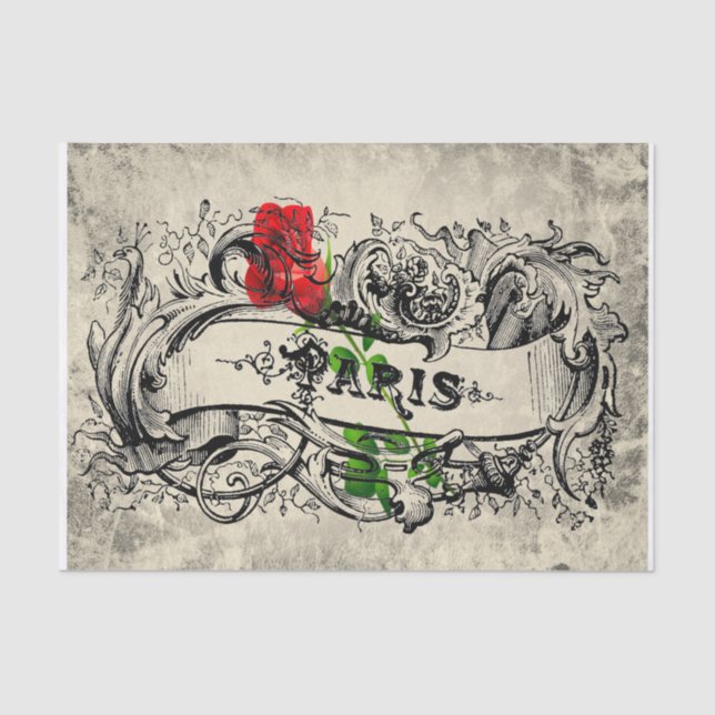 The Paris Rose Tissue Paper (Front)