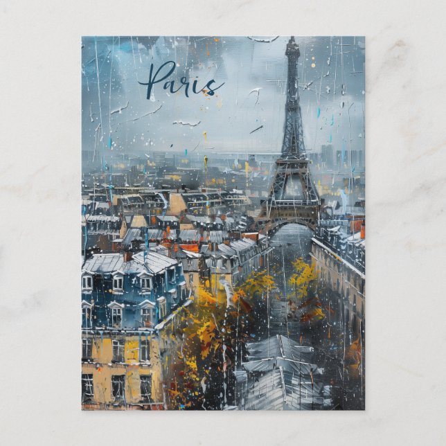 the Paris Skyline Postcard (Front)