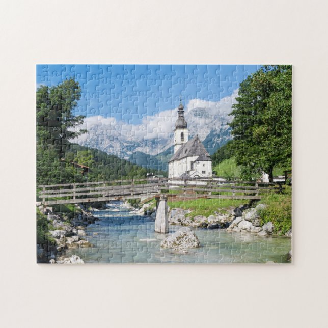 The parish church of Ramsau Jigsaw Puzzle (Horizontal)