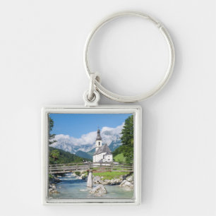The parish church of Ramsau Keychain