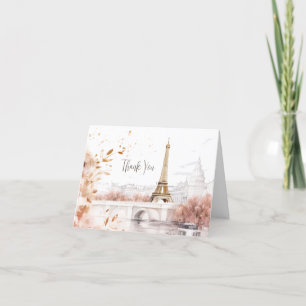 The Parisienne Eiffel Tower Thank You Card