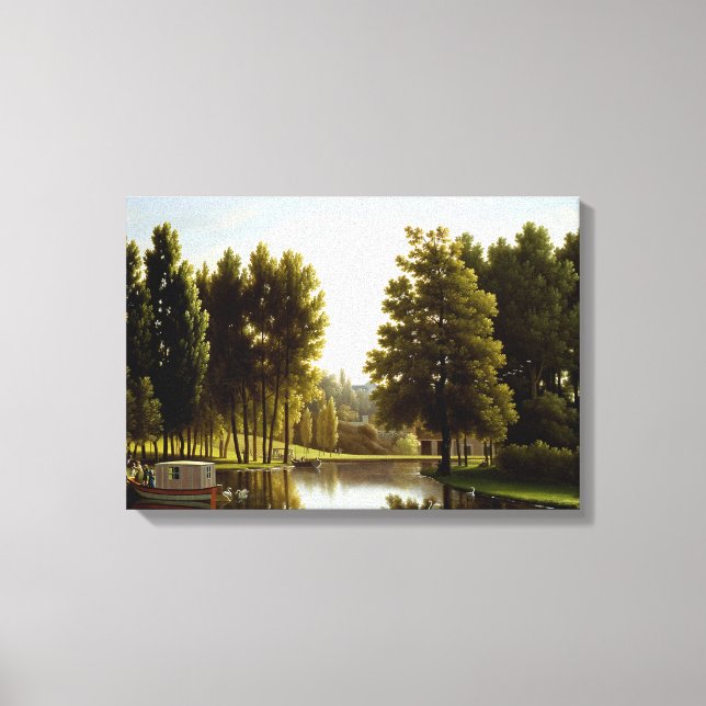 The Park at Mortefontaine (by Bidaud) Canvas Print (Front)