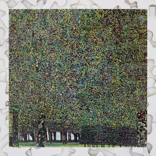 The Park by Gustav Klimt Vintage Art Nouveau Jigsaw Puzzle