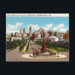 The Parkway, Philadelphia, Pennsylvania Postcard<br><div class="desc">The Parkway,  Philadelphia,  Pennsylvania</div>