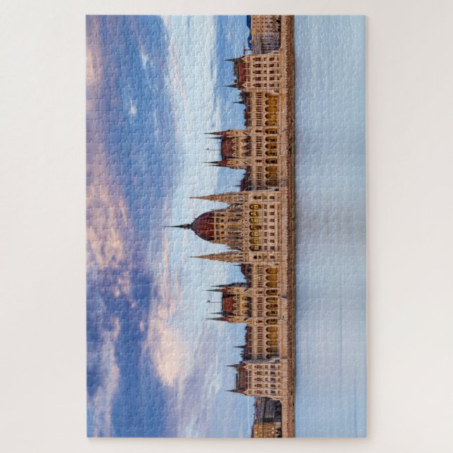 The Parliament building in Budapest on the Danube  Jigsaw Puzzle (Vertical)