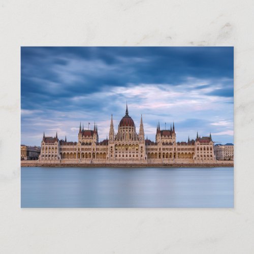 The Parliament building in Budapest on the Danube  Postcard
