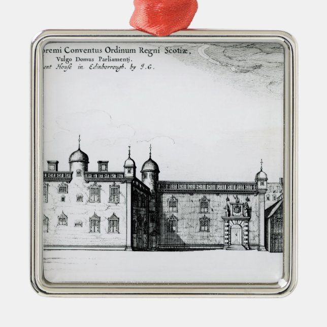 The Parliament House in Edinburgh Metal Ornament (Front)